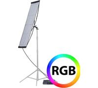 Panneau LED RGB flexible Falcon Eyes RX-836-K1 112 x 46,5 cm | ✅ Livraison gratuite à partir de 100 €