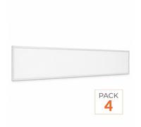 Panneau LED Slim 150x30 40W 120lm/W Sans Flicker - Pack de 4 - Blanc Neutre 4000K - 5500K