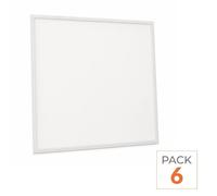 Panneau LED Slim 60x60 32W 130lm/W TRIAC Sans Flicker - Pack de 6 - Blanc Neutre 4000K - 5500K