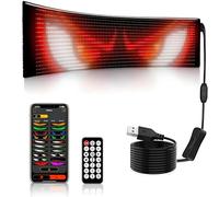 Panneau LED surdimensionné à défilement flexible, alimenté par USB, contrôle par application, programmable de texte et de mèmes, affichage du mauvais œil sur les fenêtres du véhicule, publicité dans