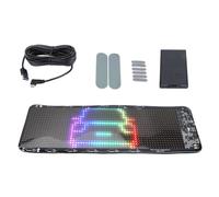 Panneau LED USB pour voiture, contrôle par application Bluetooth, texte personnalisé, affichage du motif, affichage lumineux, mini écran souple programmable pour voiture, (avec télécommande (170 mAh