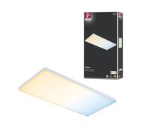 Paulmann Panneau à LED Velora 79827 15,5 W blanc chaud à lumière du jour blanc mat