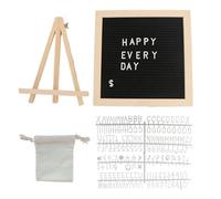 Panneau Lettres Feutre | Tableau feutre avec cadre en bois | Tableau pour Messages Changable Rustique pour École, Salle, Chambre du nouveau-né, Salle, Garçon, Restaurant, Mariage