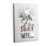 Panneau liège horizontal | tableau mural multifonction pour bureau école maison | idéal pour planifier tâches notes photos et idées créatives - 70x100 - en bois - Restez à Wild Mountain