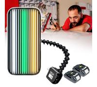Panneau Lumineux Détection Bosses, Réflecteur LED Réglable À 9 Couleurs Avec Support À Ventouse, Outil Débosselage Sans Peinture Avec 2 Piles Et Panneau Détection Bosses 20×40cm/7.8×15.7in