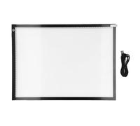 Panneau Lumineux LED A3, Table Lumineuse Acrylique Noir avec Câble USB-C, 459 x 336 x 5,5 mm, Gradation Continue pour Numérisation d'Art, Diapositives et Négatifs
