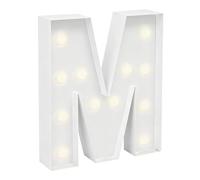 Panneau Lumineux LED Blanc Froid, Lettres Librement Combinables For Mariage, Anniversaire, Fête, Lampe En Carton Mousse Prédécoupée, Décoration De Maison(M,120cm/4ft)