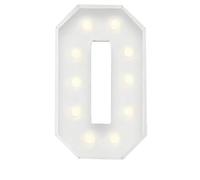 Panneau Lumineux LED Blanc Froid, Lettres Librement Combinables For Mariage, Anniversaire, Fête, Lampe En Carton Mousse Prédécoupée, Décoration De Maison(O,70cm/2.3ft)
