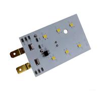 Panneau lumineux LED CC-06 CC-12 pour réfrigérateur - Économie d'énergie - En métal et plastique - 6,6 x 4 cm - Faible chaleur - Montage sans outil - Compatible avec plusieurs modèles de réfrigérateur