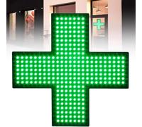 Panneau lumineux LED en forme de croix médicale, for pharmacie, accrocheur, 3 modes, toujours lumineux, clignotant, clignotant général, for les boutiques, les cliniques et les pharmacies.(14-inch)