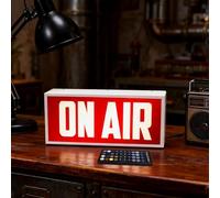 Panneau lumineux LED ON AIR - Décoration murale pour vloggers YouTube Stars Home Studio Radio Bar Pub Home Home - Interrupteur marche/arrêt facile et alimentation USB
