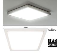 Panneau lumineux LED plafonnier éclairage de salon blanc Lampe ALU V-TAC 4914