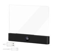 Panneau lumineux LED transparent pour livre, ensemble de lampes rechargeables, dispositif lumineux pleine page offrant une brillance triple ton à intensité variable et uune minuterie dans unne