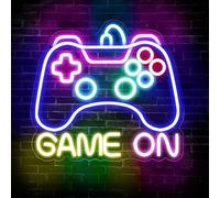 Panneau lumineux néon - Panneau lumineux Game Zone Gaming - Panneau néon - Panneau lumineux néon - Pour salle de jeux, mur, salle de jeu, bar, fête, chambre d'enfant - Cadeau pour garçon