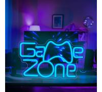 Panneau lumineux néon - Panneau lumineux Game Zone Gaming - Panneau néon - Panneau lumineux néon - Pour salle de jeux, mur, salle de jeu, bar, fête, chambre d'enfant - Cadeau pour garçon