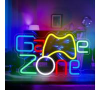 Panneau lumineux néon - Panneau lumineux Game Zone Gaming - Panneau néon - Panneau lumineux - Pour salle de jeux, mur, salle de jeu, bar, fête, chambre d'enfant, garçon - Cadeau