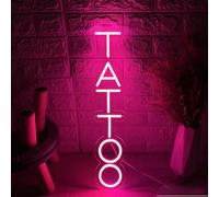 Panneau lumineux néon pour studio de tatouage, bureau, décoration murale, lumière LED à intensité variable pour salon de tatouage, bureau