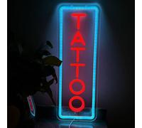 Panneau lumineux néon pour studio de tatouage, bureau, décoration murale, lumière LED à intensité variable pour salon de tatouage, bureau