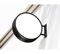 Panneau lumineux pour magasin LED - Lightbox rond à double face étanche de 80 cm x 80 cm - Panneau d'affichage mural pour les cafés, restaurants, barbiers et plats à emporter (avec
