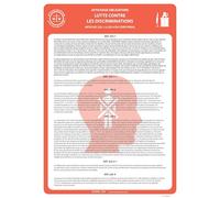 Panneau - Lutte contre les discriminations - Papier plastifié A3