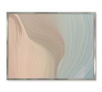 Panneau Magnétique de Cuisine 80x60 Tourbillon pastel Cadre Argenté