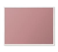 Panneau Magnétique Mural 80x60 rose pastel poudré Cadre Blanc