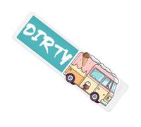 Panneau Magnétique Pour Lave-vaisselle - Panneau Acrylique Imperméable, Design Anti-rayures, Affichage Facile À Lire, Style Amusant Et Mignon | Idéal Pour La Maison, L'appartement, La Cuisine, Le Réfr