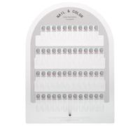 Panneau Magnétique pour Ongles 50 Emplacements Acrylique Blanc | Démontable, Usage Salon ou Maison, Expérience Client Interactive, Convenant aux Techniciens et Hobbyistes