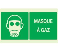 PANNEAU MASQUE A GAZ LUMINESCENT 330X200MM TALIAPLAST - 631411