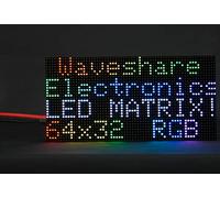 Panneau matrice LED couleur RVB 64 x 32 2048 RVB P2,5 mm - Affichage texte/image colorée/animation - Luminosité réglable - Compatible avec Raspberry Pi/Raspberry Pi Pico/ESP32