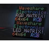 Panneau matrice LED RVB en couleur 64 x 64 4096 pixels - Pas de 2,5 mm - Luminosité réglable - Affichage du texte/image colorée/animation - Compatible avec Raspberry Pi/Raspberry Pi Pico/ESP32