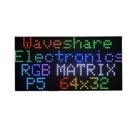 Panneau matriciel LED RVB en couleur compatible avec Raspberry Pi 320 mm × 160 mm Dimensions 5 mm Pas 64 × 32 pixels Luminosité réglable