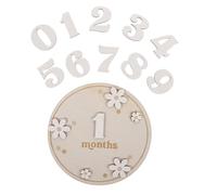 Panneau Mensuel en Bois pour Bébé, Lot de 1 Set, Carte Étape Naissance