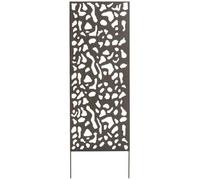 Panneau métal avec motifs décoratifs/Tâches - 0,60 x 1,50 m - Brun vieilli