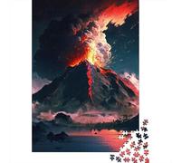 Panneau Métallique 38x26cm/1000pcs avec Eruption Volcano pour Le Coin Bar, Idée Cadeau De Noël pour Les Collectionneurs De Plaques
