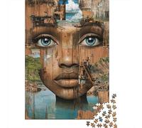 Panneau Métallique 38x26cm/1000pcs avec Nature's Canvas Artistic Reflections on Environmental Harmony pour L’Atelier, Déco Murale pour Les Personnes Réorganisant L’Atelier