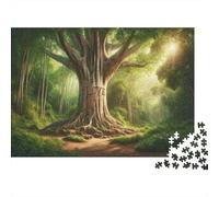 Panneau Métallique 70x50cm/1000pcs avec Nature's Love Enchanted Forest Scene pour L’Atelier, pour La Cuisine, La Salle À Manger Et Le Coin Bar