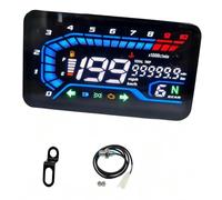 Panneau Modification Compteur Vitesse Universel 12V | Tableau Bord Moto Ensemble Numérique Compteur Régime Moto Numérique Étanche(Sensor Z)