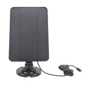 Panneau mono 10 W, kit solaire USB 5 V IP65, chargeur de caméra de sécurité avec support pour caméra extérieure, lumière de téléphone, noir