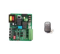 Panneau moteur for porte coulissante 220V/110V, avec arrêt lent, fermeture automatique, télécommande 433MHz et carte Mobile(PCB 1 remote 220V)