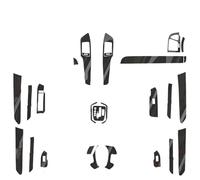 Panneau Multimédia Intérieur Pour Chevrolet Pour CAPTIVA 2007-2011 Panneau Commande Central Intérieur Poignée Porte Autocollants En Fibre Carbone Accessoires Style Voiture Garniture Console(5D CF blac