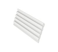 Panneau mural 3D - Pack de 3,71 m² - Blanc - Lot de 8 pièces - TATIANA