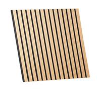 Homestyle4u 2654 - Panneaux acoustiques en bois - 60 x 60 cm - 1 panneau mural - Revêtement mural - Panneaux décoratifs