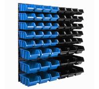 Panneau mural 77 x 78 cm avec 58 pcs Boîte Bleue et Noire plastique