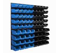 Panneau mural 77 x 78 cm avec 90 pcs Boîte Bleue et Noire plastique