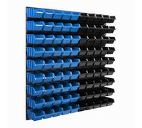 Panneau mural 77 x 78 cm avec 90 pcs Boîte Bleue et Noire plastique