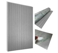 Panneau mural à lamelles 100x60 cm Autocollant - PVC + mousse PE 2,8 mm - Aspect bois Beige/Brun - 3D Revêtement mural Décoratif pour salon, chambre, cuisine, salle de bain - Lavable & Imperméable