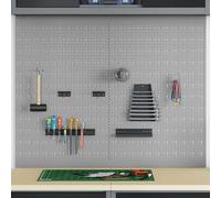 Panneau mural à outils Bois d'ingénierie et acier Organisateur d'outils vidaXL v