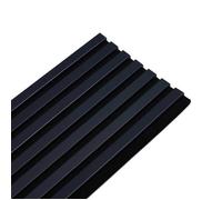 Panneau Mural acoustique tasseaux bois 120 x 30 x 1,9 cm DECOON - bleu nuit / feutrine noir - 0,36m²