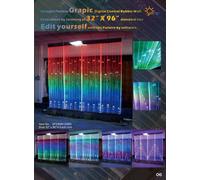 Panneau mural avec bulles d'eau LED Mur d'eau Designer Mur d'eau Led Cloison de séparation
